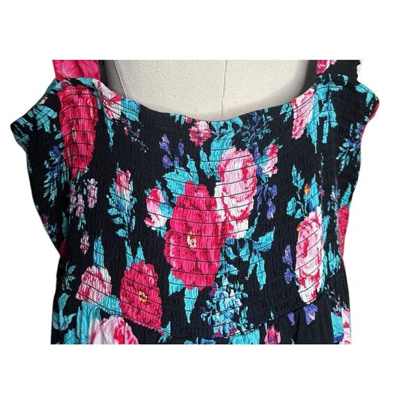 Plus Size TORRID Smocked Waist Button-Front Slub Tank Top 17325810 Size 3 3X - Picture 9 of 14